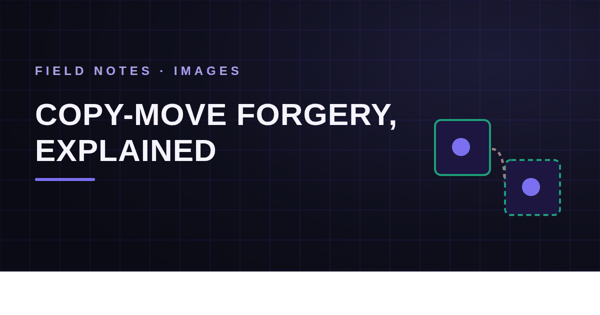 Copy-Move Forgery: The Most Common Image Edit Nobody Notices