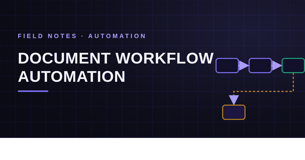 Document Workflow Automation: A Practical Guide