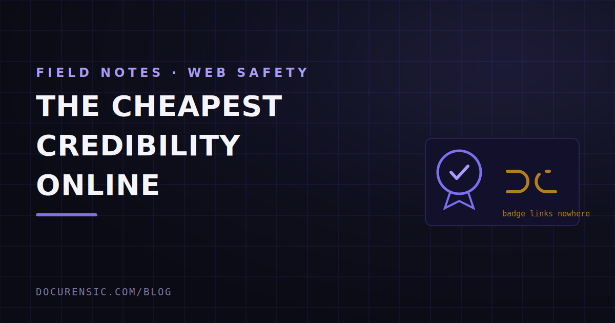 Trust Seals and Badges: The Cheapest Credibility Online