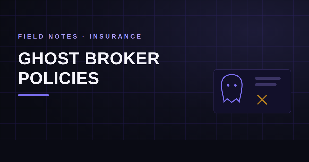 Ghost Brokers: The Insurance Agent Who Never Existed