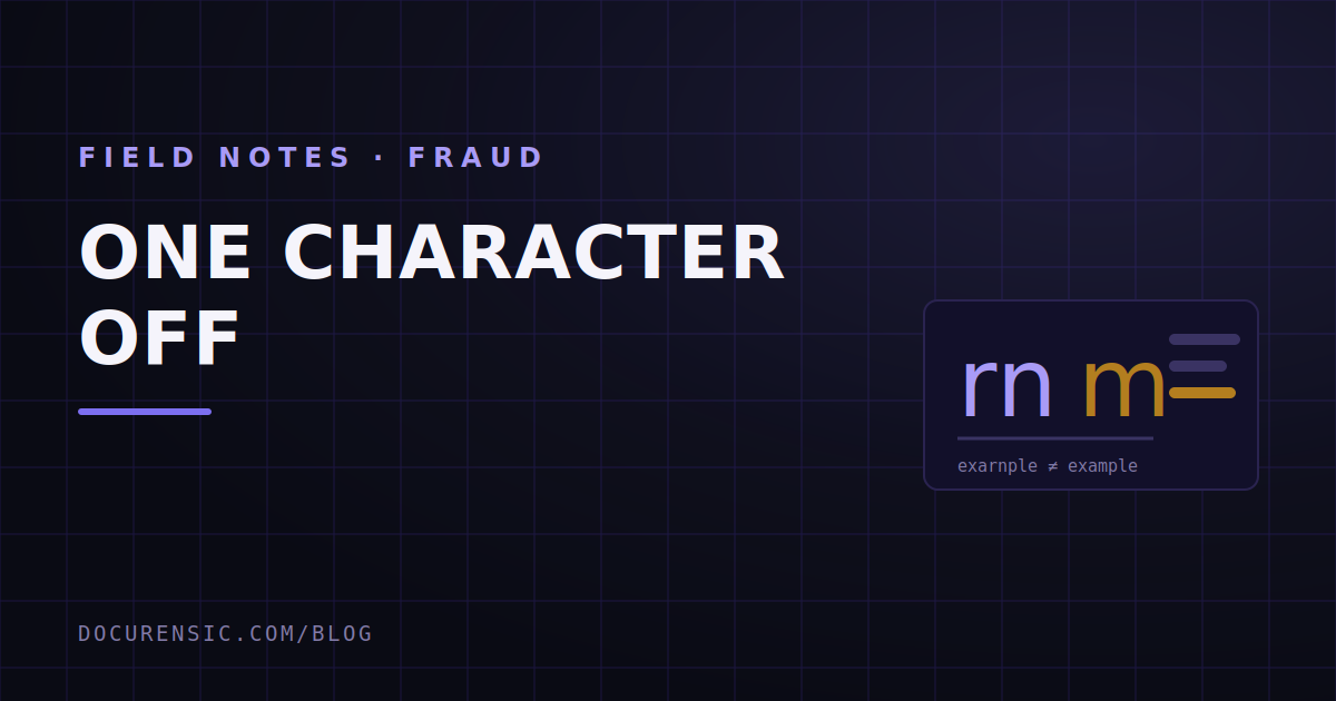 One Character Off: How Lookalike Domains Get Paid