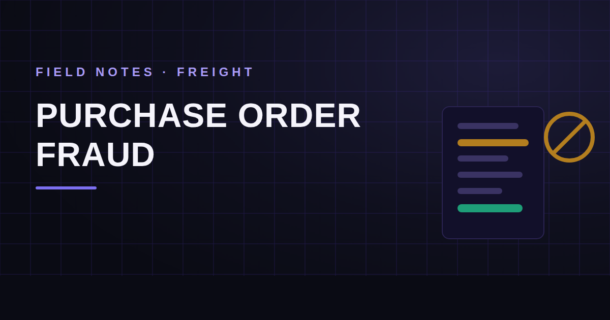 Purchase Order Fraud: Anatomy of a Fake PO