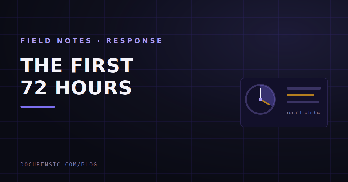 Wire Fraud: What to Do in the First 72 Hours